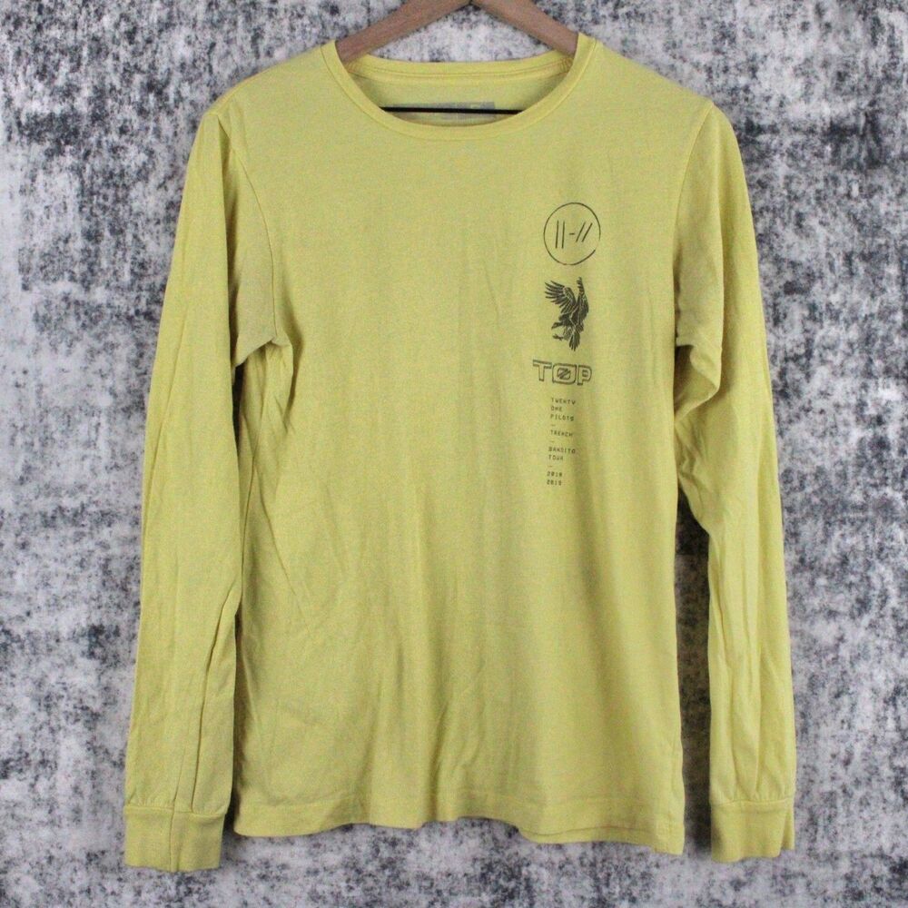 Twenty One Pilots Size Small The Bandito Tour T Shirt Long Sleeve Yellow